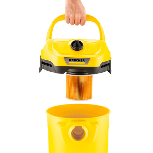 Aspirator KARCHER WD 3 Yellow 1000 W | Umedă | Container | 15 l photo 2