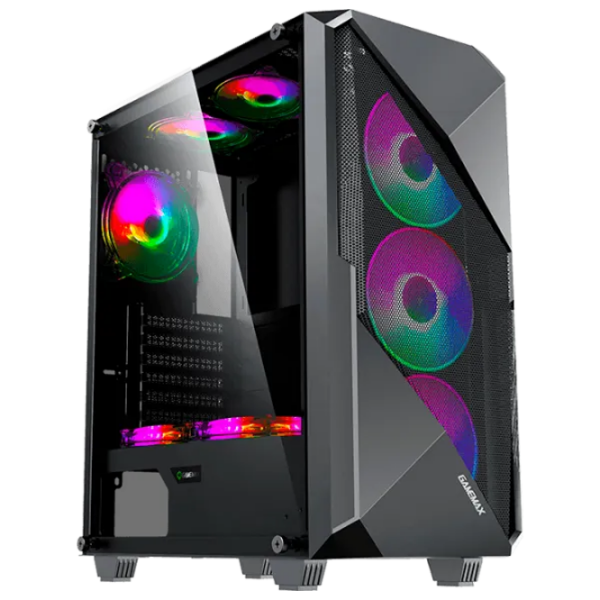 Игровой компьютер Navigator 11827 Черный AMD Ryzen 5 5500 8 ГБ 512 ГБ GeForce RTX 3050 6 ГБ photo 1