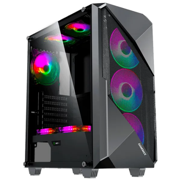 Игровой компьютер Navigator 11827 Черный AMD Ryzen 5 5500 8 ГБ 512 ГБ GeForce RTX 3050 6 ГБ photo 1