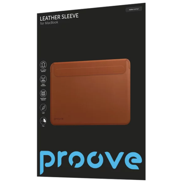 Husă pentru laptop Proove Leather Sleeve 16.2" Brown  photo 2