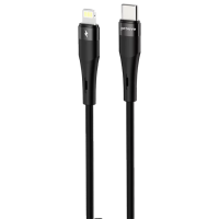 Кабель для телефона Proove Silicone Plus USB Type-C / Lightning Черный 