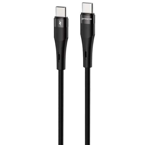 Кабель для телефона Proove Light Silicone Plus USB Type-C / USB Type-C Черный  photo 1