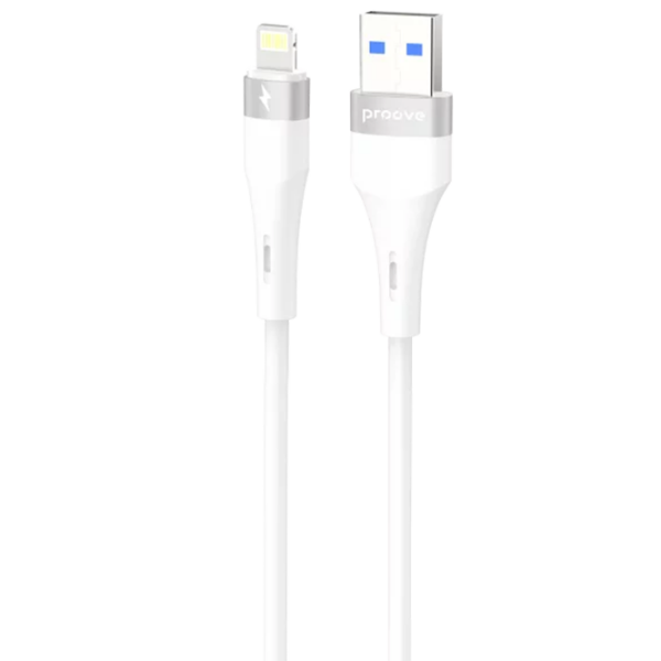 Кабель для телефона Proove Light Silicone Plus USB / Lightning Белый  photo 1