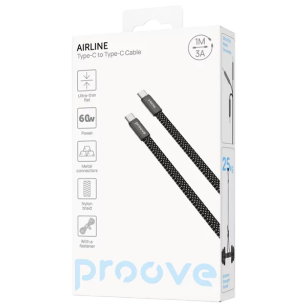 Кабель для телефона Proove AirLine USB Type-C / USB Type-C Черный  photo 4