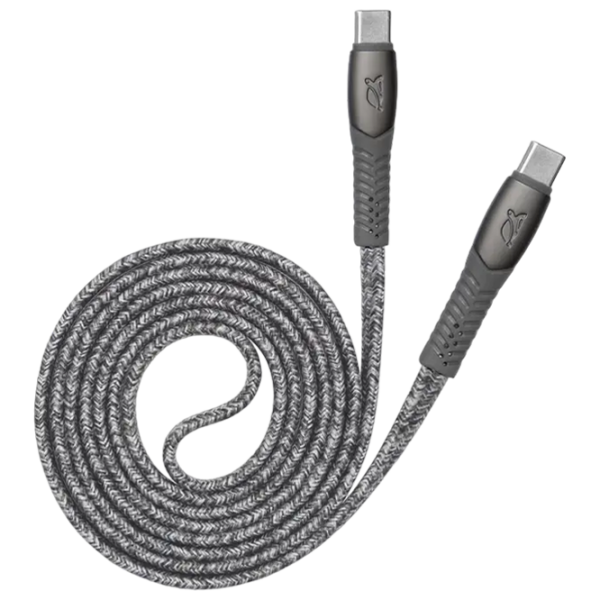 Кабель для телефона RivaCase PS6105 USB Type-C / USB Type-C Серый  photo 1