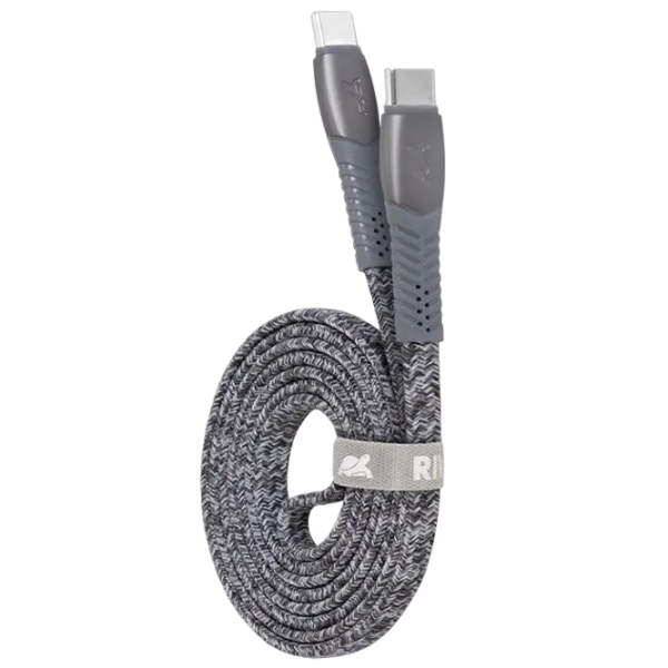 Кабель для телефона RivaCase PS6105 USB Type-C / USB Type-C Серый  photo 4