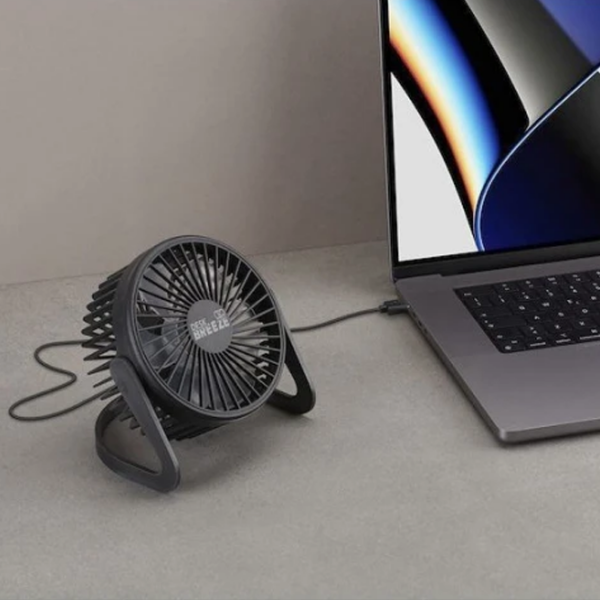 Вентилятор Cellularline Desk Breeze Черный , Механическое, Количество скоростей: 1 photo 2