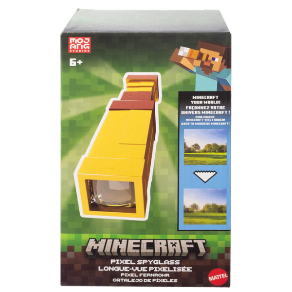 Интерактивная игрушка Mattel Minecraft Spyglass With Pixelating View Lens JLK64 Оранжевый Для детей, 6+ photo 6