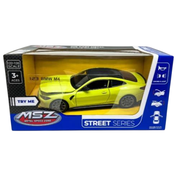 Коллекционная машина MSZ BMW M4 68280M
Черный
Желтый