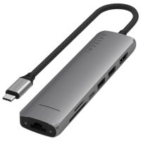 Adaptor Satechi Slim Multiport 7-in-1 Space Gray USB Type-C