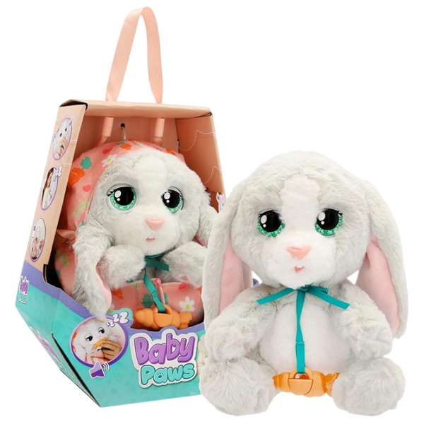 Jucărie moale Baby Paws Bunny 927124 Gray