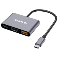 Адаптер Canyon DS-4 Серый USB Type-C