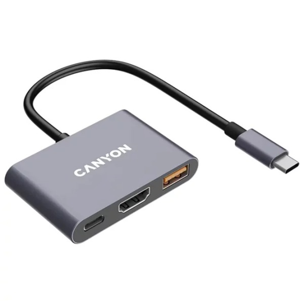Адаптер Canyon DS-4 Серый USB Type-C photo 2