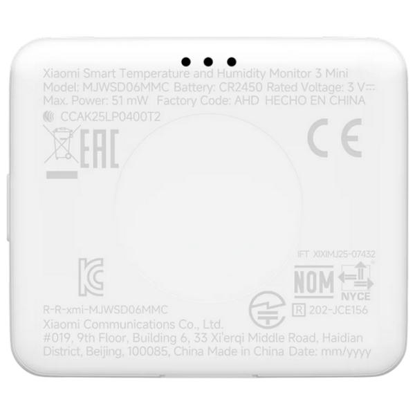 Senzor de Temperatură si Umiditate Xiaomi Monitor 3 Mini White  photo 6