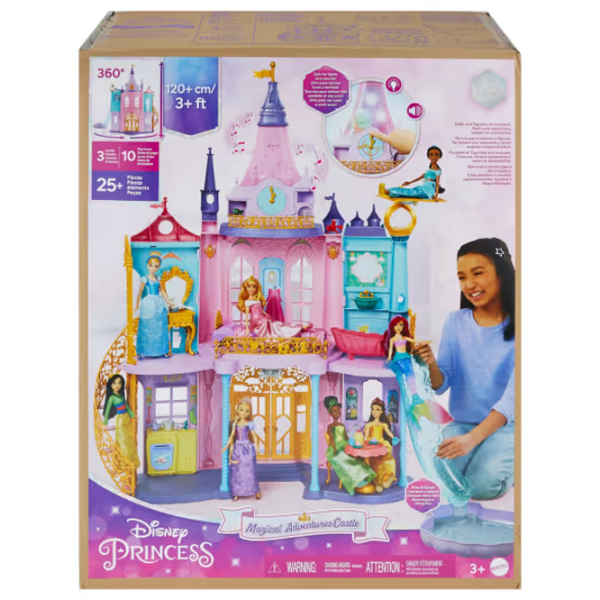 Castel pentru păpuși Mattel Princess Ultimate Castle Lacăt HLW29 3+ photo 5