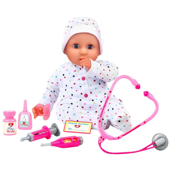 Păpușă Dolls World Dolly Doctor bebeluș 60340  3+