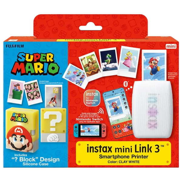 Фотопринтер FujiFilm Instax Mini Link 3 Super Mario Edition Серо-зеленый  photo 4