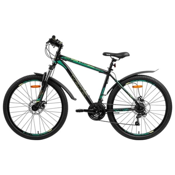 Bicicletă Aist Quest 26/20 26" Black Green  / Pentru adulți photo 1