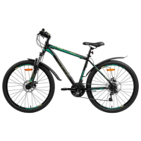 Bicicletă Aist Quest 26/20 26" Black Green  / Pentru adulți