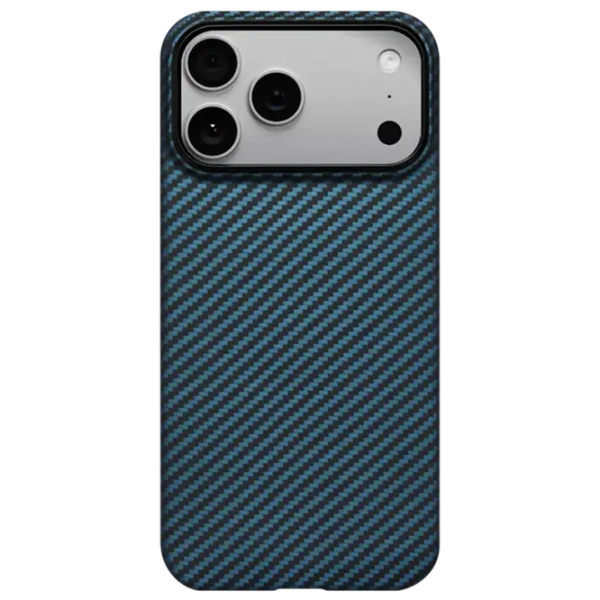 Чехол для смартфона Apple iPhone 17 Pro Max (MagEZ Ultra-Slim MagSafe) Синий Черный Pitaka, ТПУ, MagSafe Back