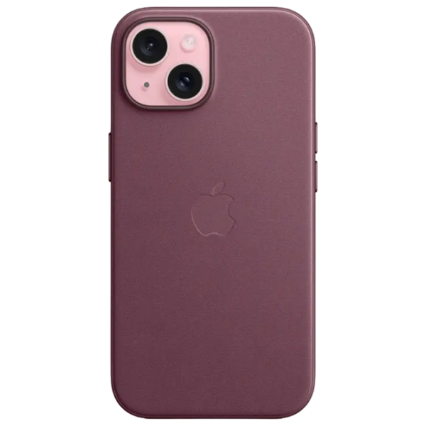 Чехол для смартфона Apple iPhone 15 (FineWoven) Mulberry Apple, Полиэстер, MagSafe Back photo 1