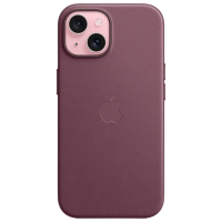 Чехол для смартфона Apple iPhone 15 (FineWoven) Mulberry Apple, Полиэстер, MagSafe Back