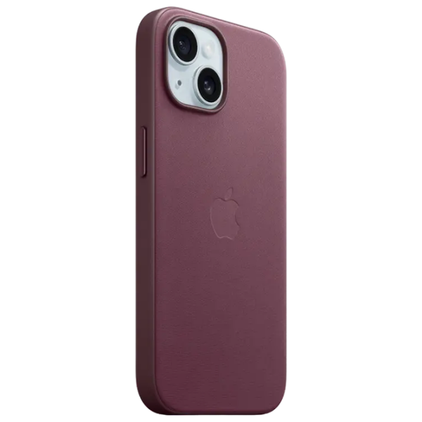 Чехол для смартфона Apple iPhone 15 (FineWoven) Mulberry Apple, Полиэстер, MagSafe Back photo 7