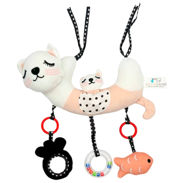 Игрушка для колясок и кроваток Bocioland Kitty BL237 Белый 0+