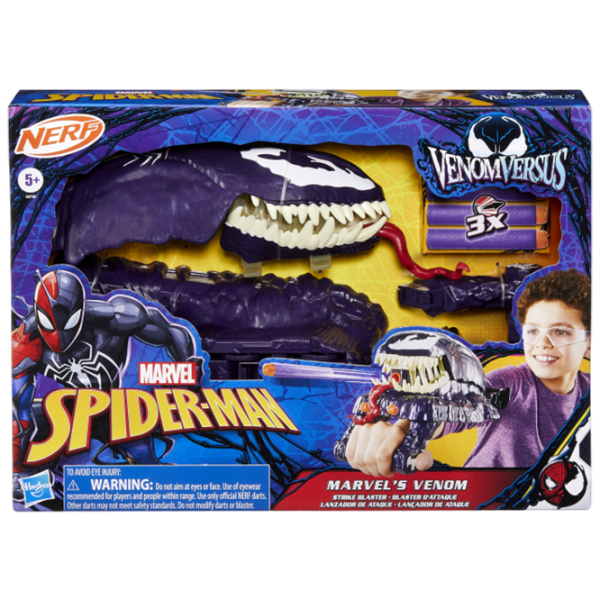 Бластер Nerf Spider-Man-Venom G0730 Синий патронный, пуля, 5+ photo 5