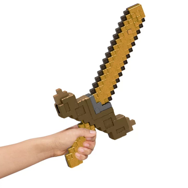Sabie Mattel Click and Switch Sword and Pickaxe JKC15 Brown Târnăcop, , 6+ photo 2