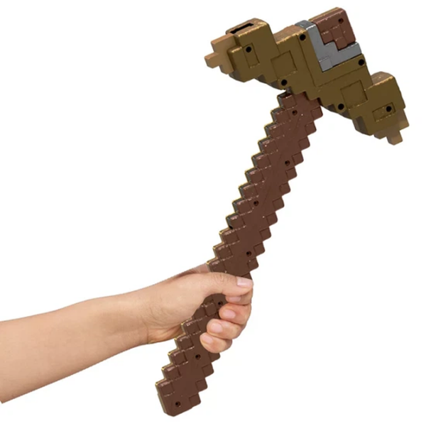 Sabie Mattel Click and Switch Sword and Pickaxe JKC15 Brown Târnăcop, , 6+ photo 3