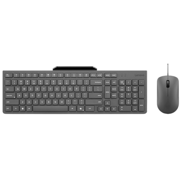 Tastatura & Mouse Lenovo 310 Gray Home and Office, Cu fir photo 1