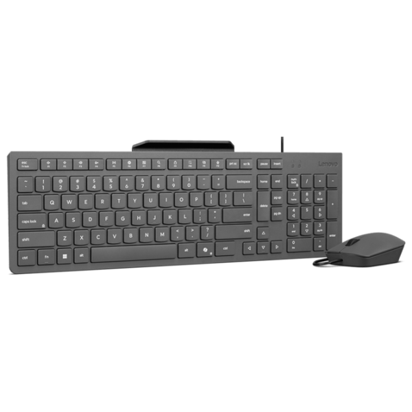 Tastatura & Mouse Lenovo 310 Gray Home and Office, Cu fir photo 3