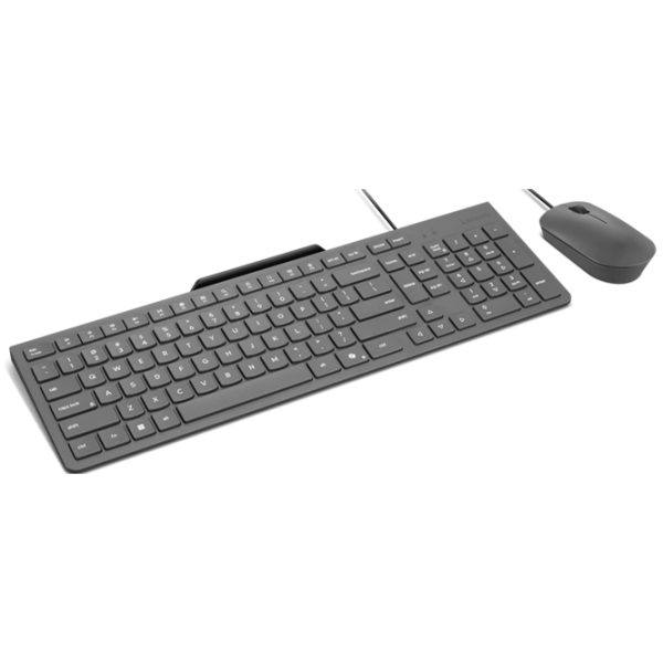 Tastatura & Mouse Lenovo 310 Gray Home and Office, Cu fir photo 4