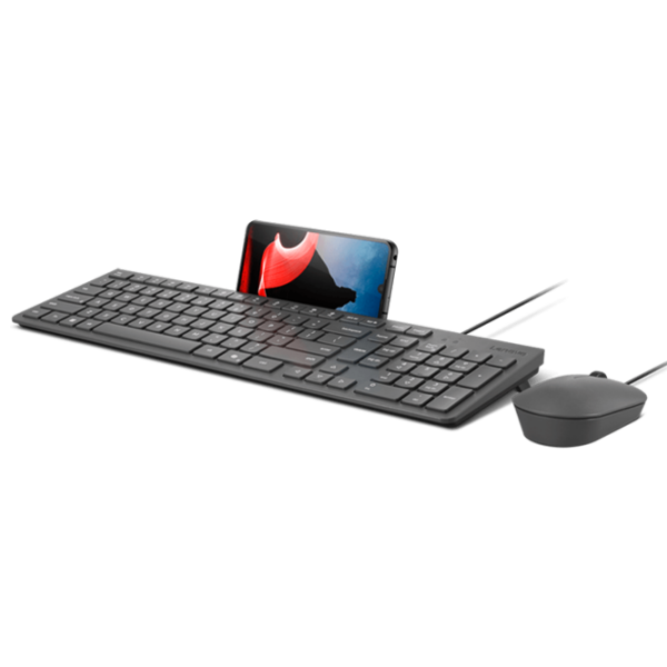 Tastatura & Mouse Lenovo 310 Gray Home and Office, Cu fir photo 5