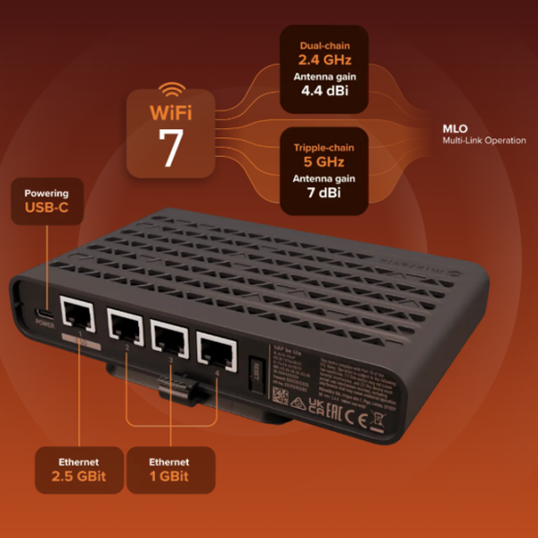 Точка доступа Mikrotik hAP be lite Черный  photo 5