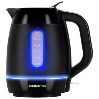 Ceainic electric Polaris PWK 0723DDW Black 2400 W, 1.8l, Material interior: Inox