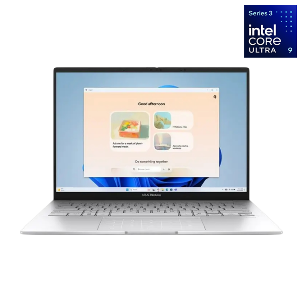 Laptop Asus Zenbook 14 OLED UX3405CA Foggy Silver 14" | 16 GB | 1 TB | Intel Core Ultra 9 285H | VGA Integrată photo 1