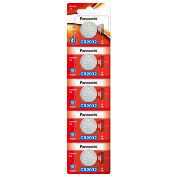Baterie Panasonic Lithium Coin CR2032 (5 buc.)  photo 1