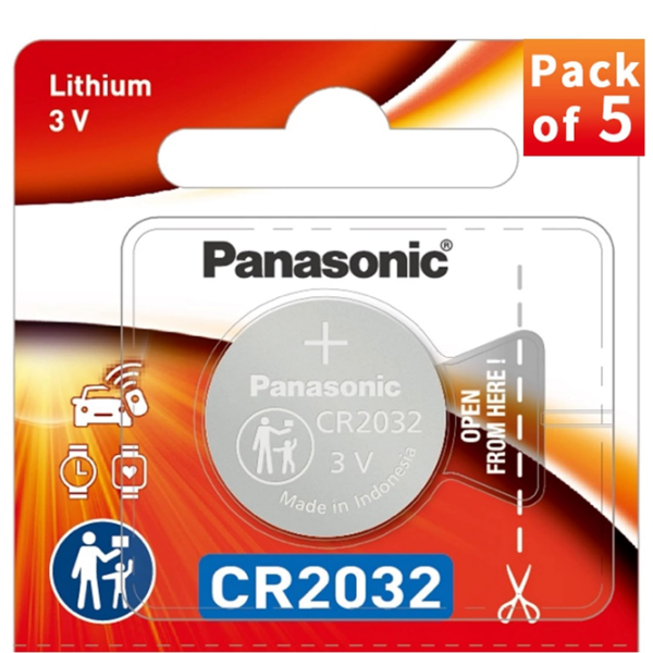 Baterie Panasonic Lithium Coin CR2032 (5 buc.)  photo 3