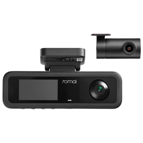 Cameră Auto 70mai T400 3Channel HDR Dash Cam + Rear Cam (RC21) Black / Black photo 1