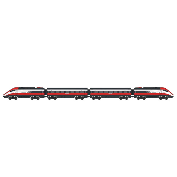 Tren cu vagoane HD Toys 63459 Black
Red
