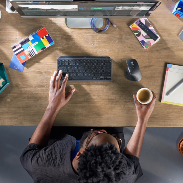 Tastatură Logitech MX Keys mini US Graphite Home and Office, Fără fir photo 6