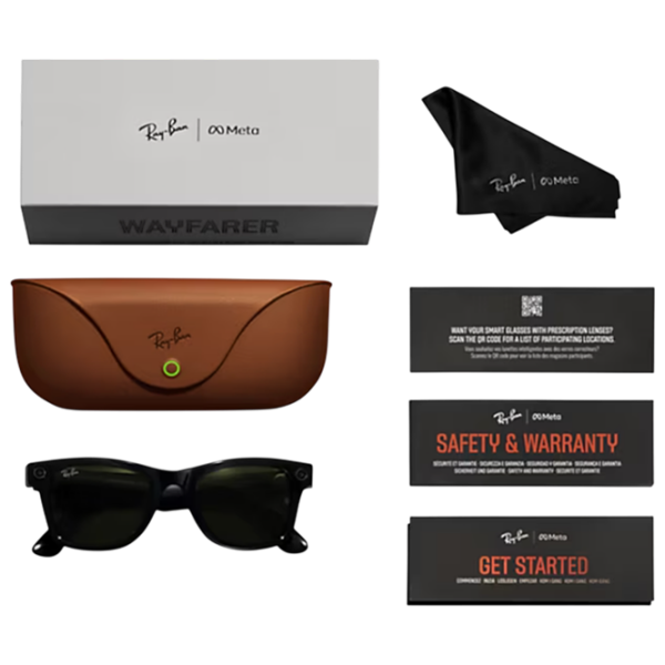 Смарт очки Ray-Ban Meta Wayfarer Черный  Беспроводные / Зеленый photo 6