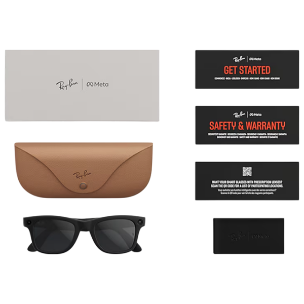 Смарт очки Ray-Ban Meta Wayfarer Черный  Беспроводные / Серый photo 7