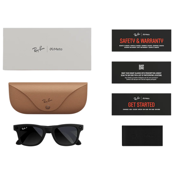 Смарт очки Ray-Ban Meta Wayfarer Черный  Беспроводные / Серый photo 5