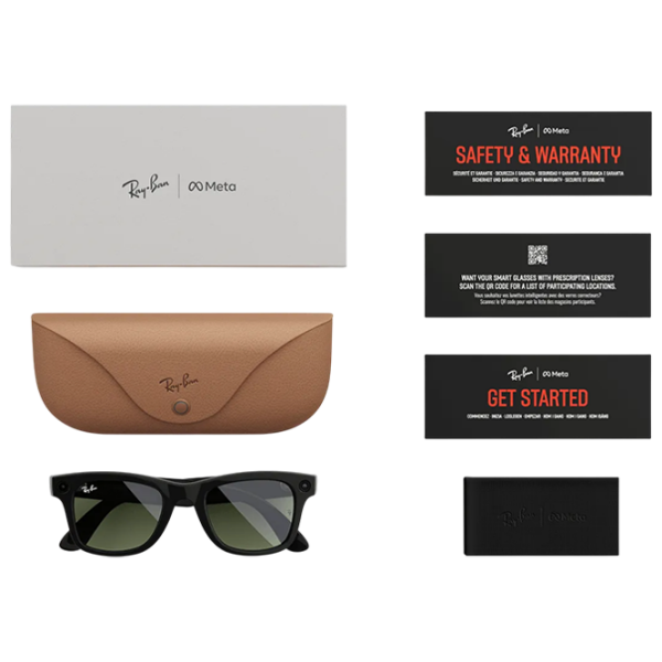 Смарт очки Ray-Ban Meta Wayfarer Черный  Беспроводные / Зеленый photo 5