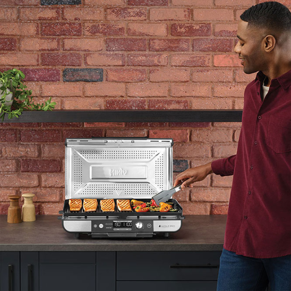 Электрогриль Ninja Sizzle GR101EU Нержавеющая сталь 1450 Вт, , 260 °С photo 18