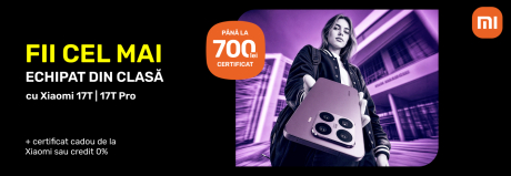 Fii cel mai echipat din clasă cu Xiaomi. Acum disponibil cu ofertă la alegere!