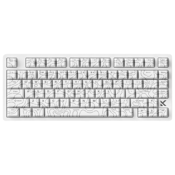 Клавиатура Mchose Jet 75 White Topographic Игровой, Проводная photo 2